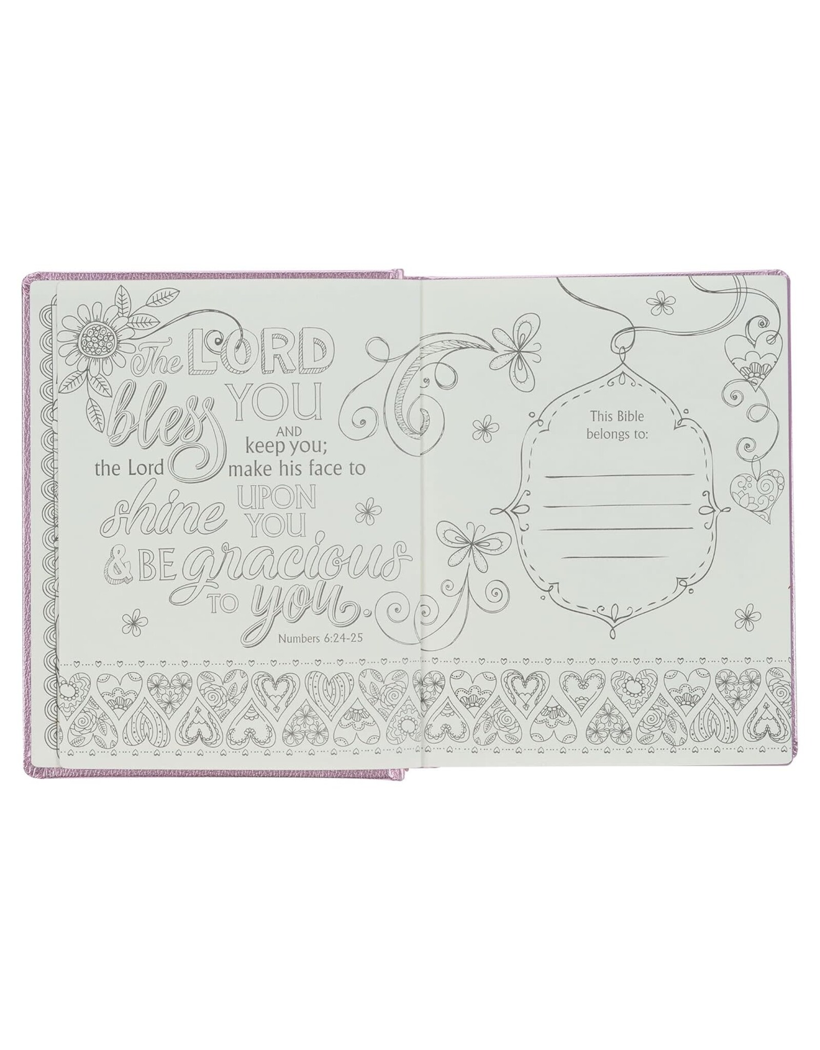 Christian Art Publishers ESV My Creative Bible for Girls -  Metallic Pink Faux Leather Journaling Bible