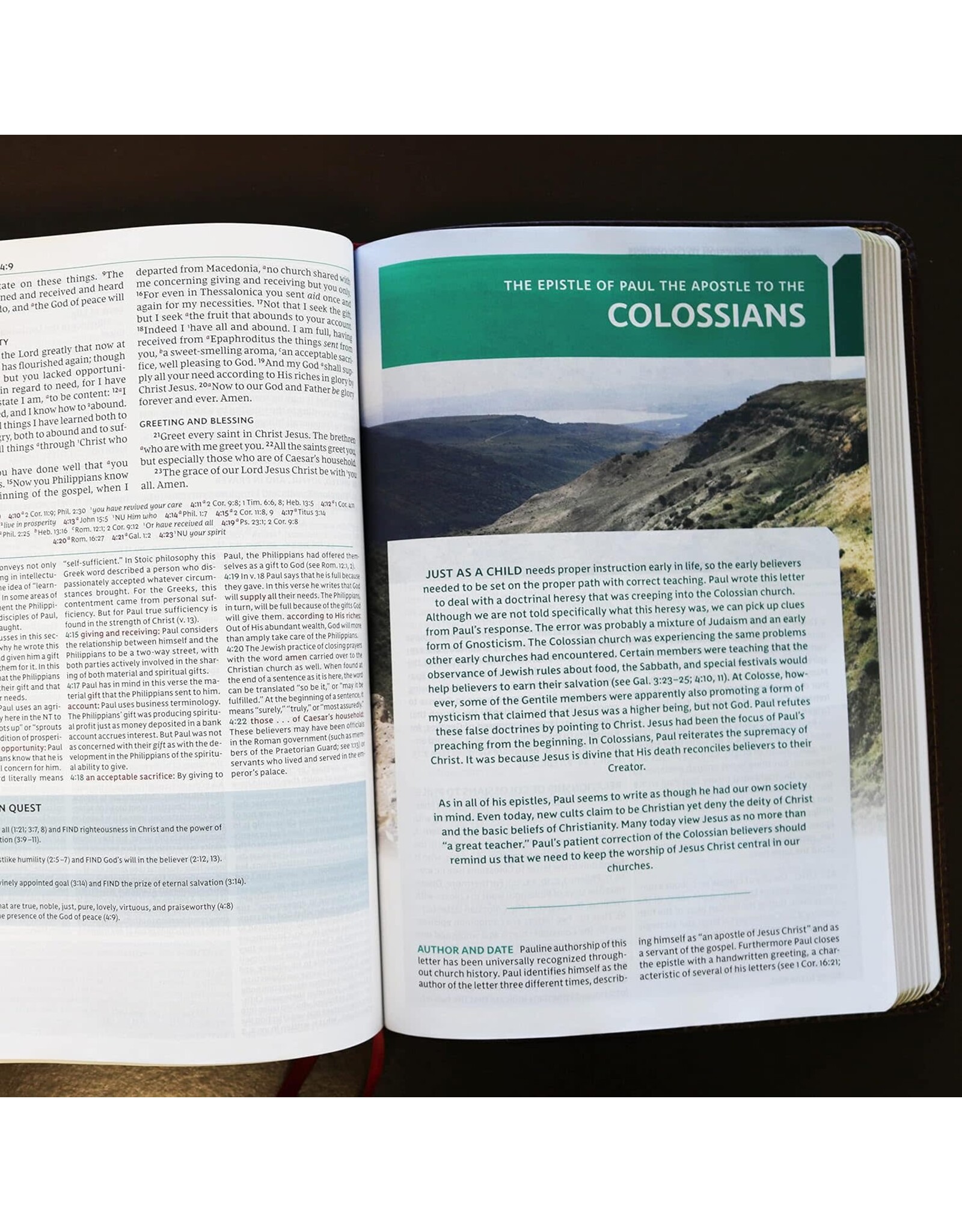 Thomas Nelson NKJV Study Bible, Comfort Print (Imitation Leather, Brown, Indexed)