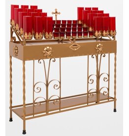 Pep Votive Stand - Combination Scroll Design, 42"