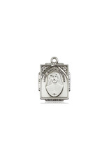 Bliss St. Maria Faustina Medal, Sterling Silver (3/4")
