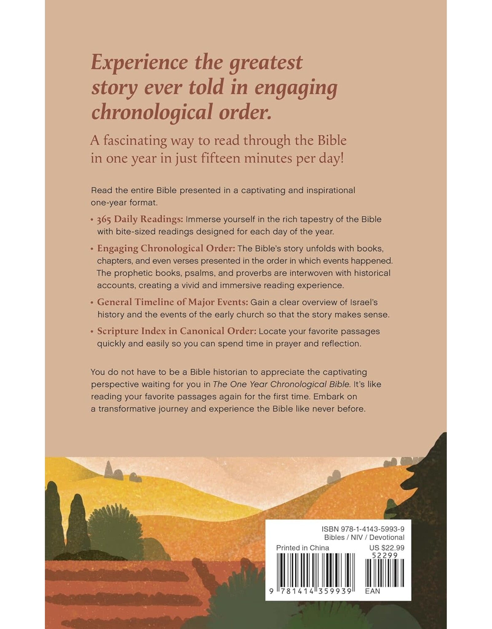 Tyndale One Year Chronological Bible NIV