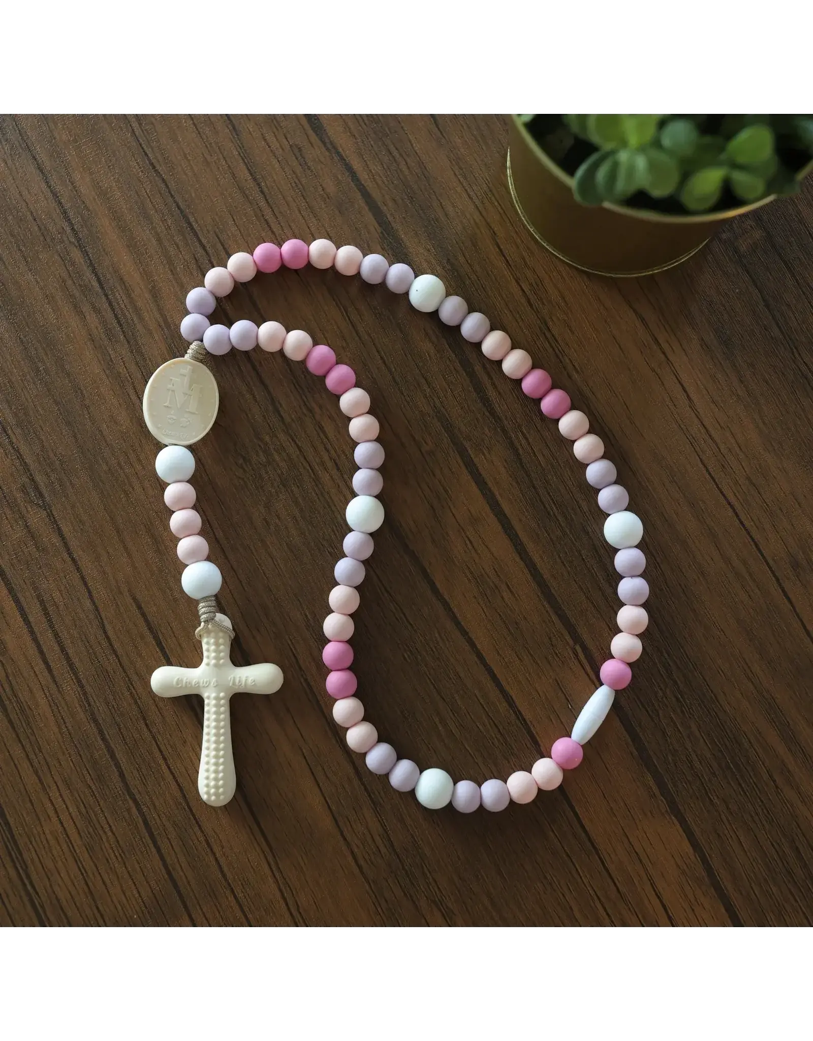 Chews Life Silicone Rosary - Little Flower