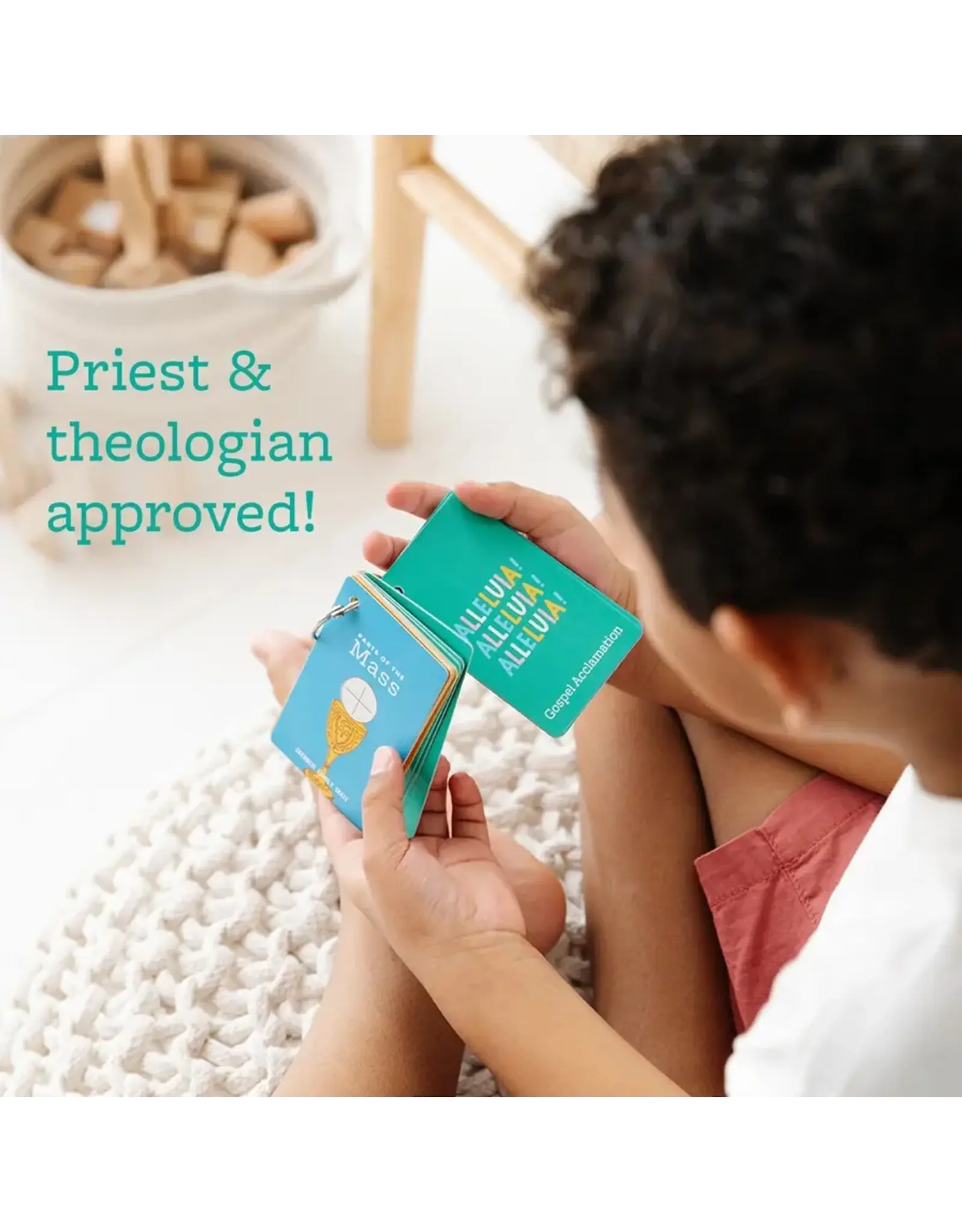 Catholic Family Crate Mass Parts Cards on Ring