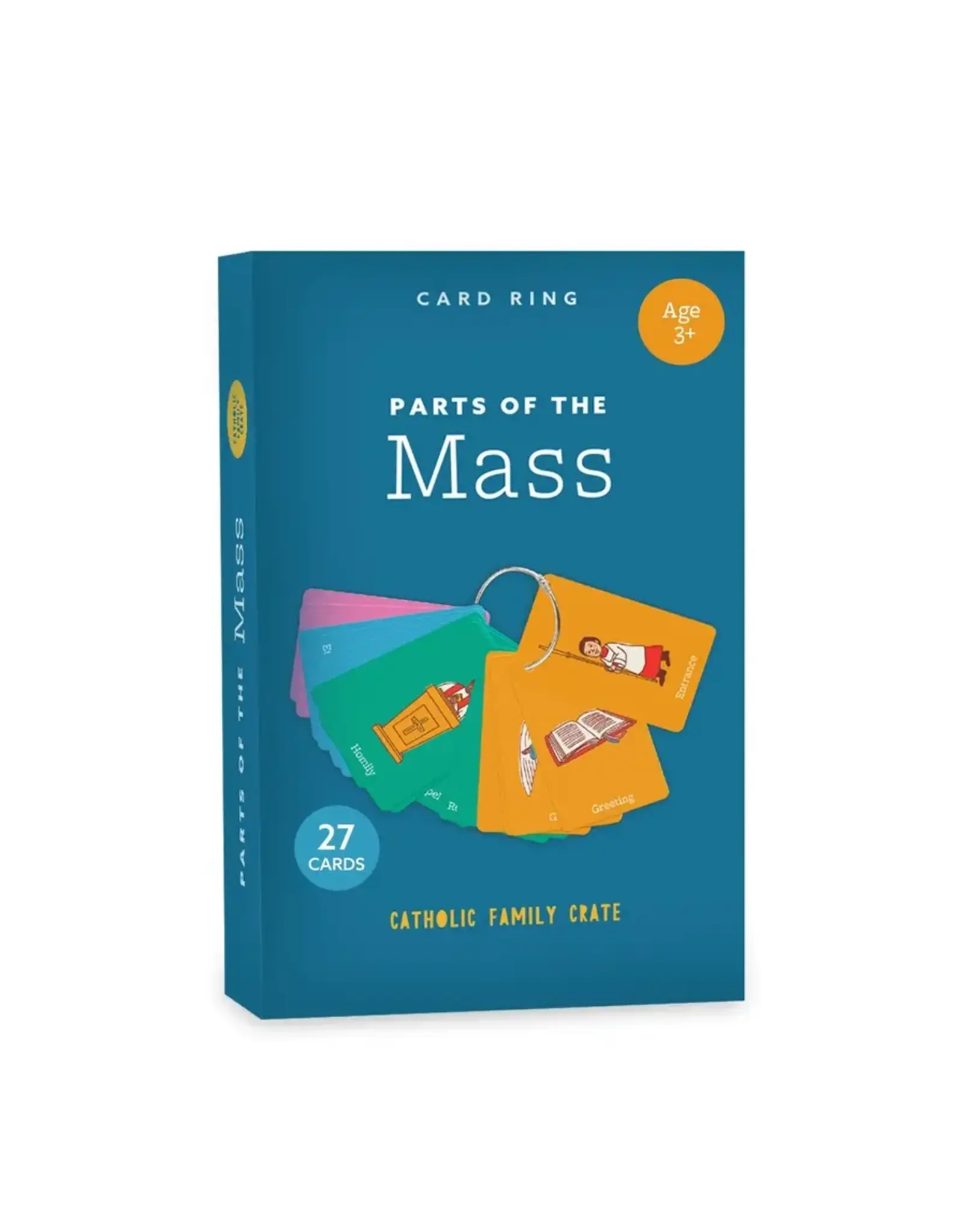 Catholic Family Crate Mass Parts Cards on Ring