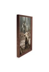 P Graham Dunn I Am Found Collection Framed Linen Art - Lamb