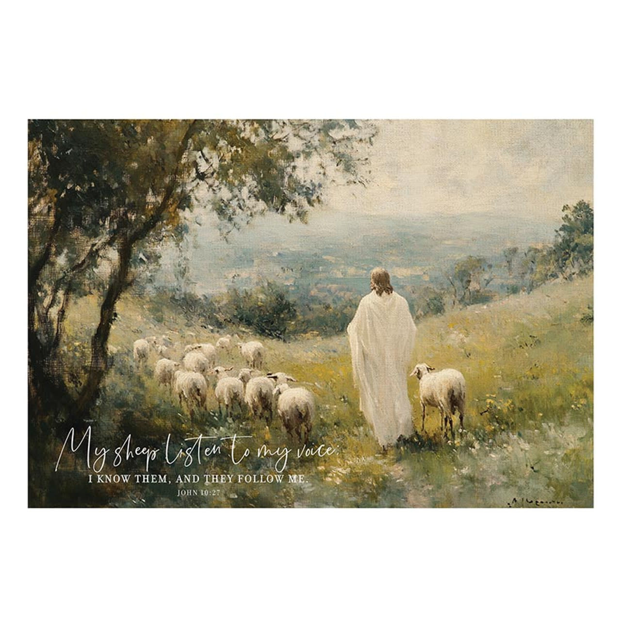 Premier Canvas - My Sheep Listens - Reilly's Church Supply & Gift Boutique