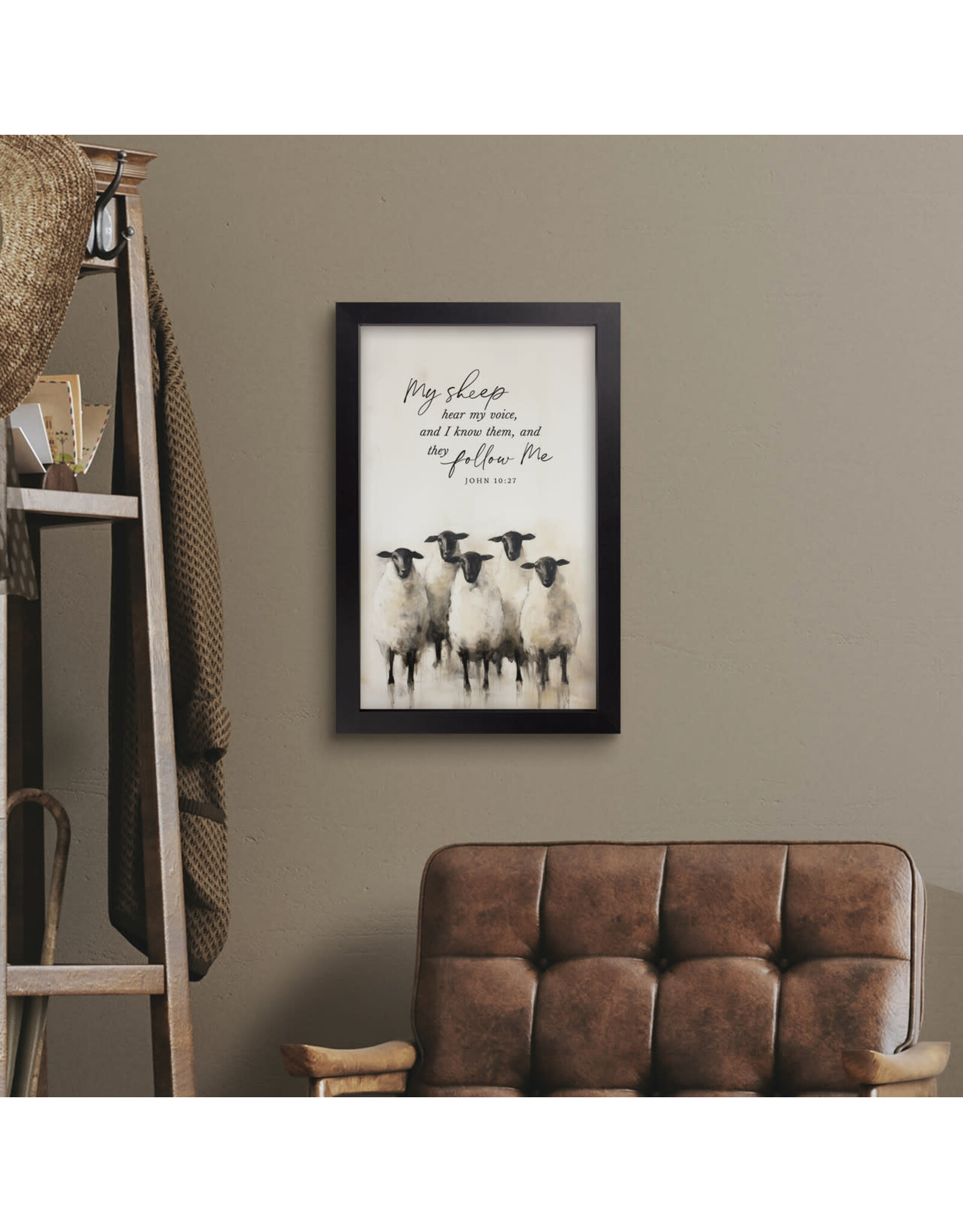 P Graham Dunn Framed Art - My Sheep Hear My Voice
