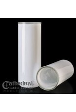 Cathedral Candle 5, 6, 7-Day Glass Globes - Opal (each)