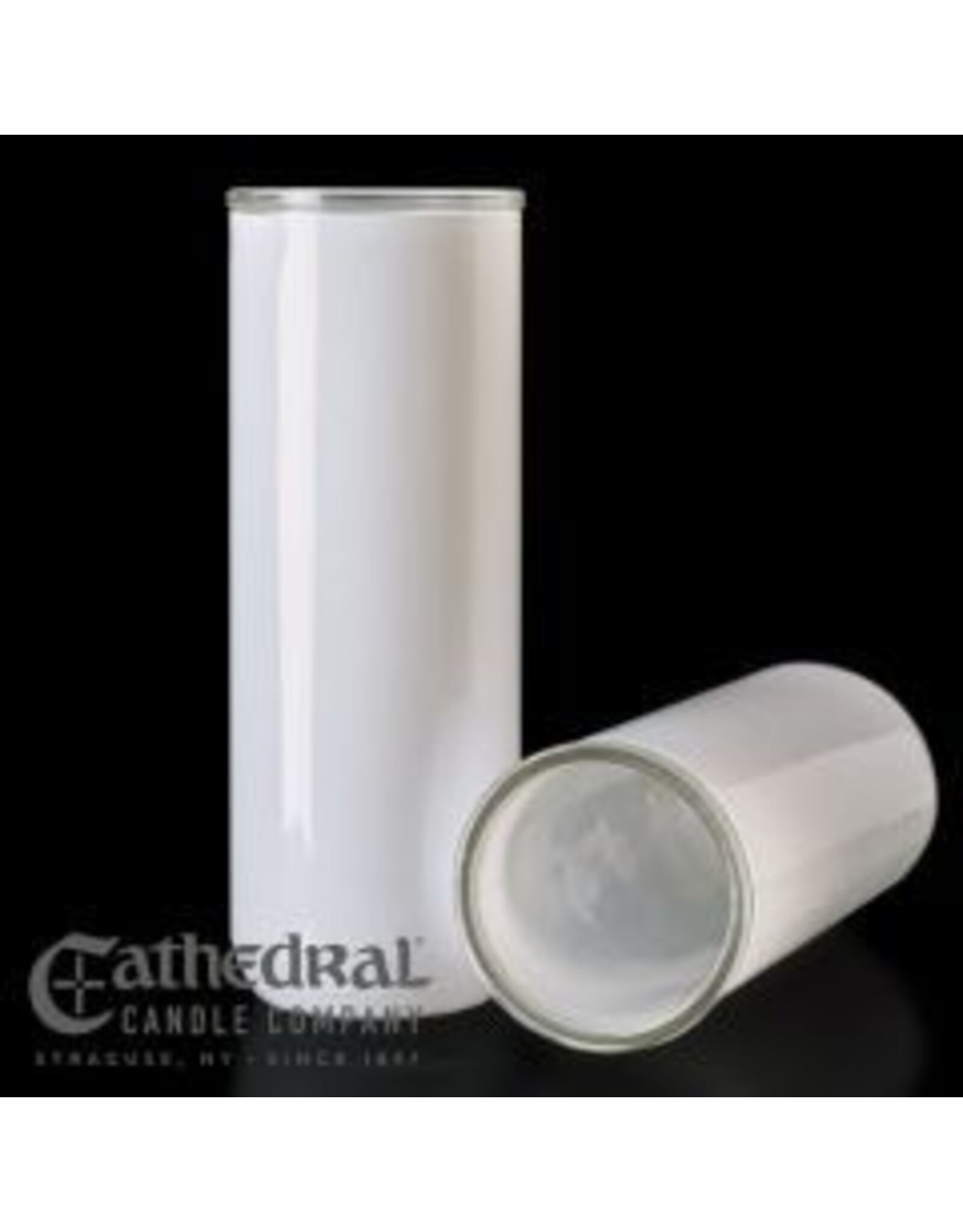 Cathedral Candle 5, 6, 7-Day Glass Globes - Opal (each)