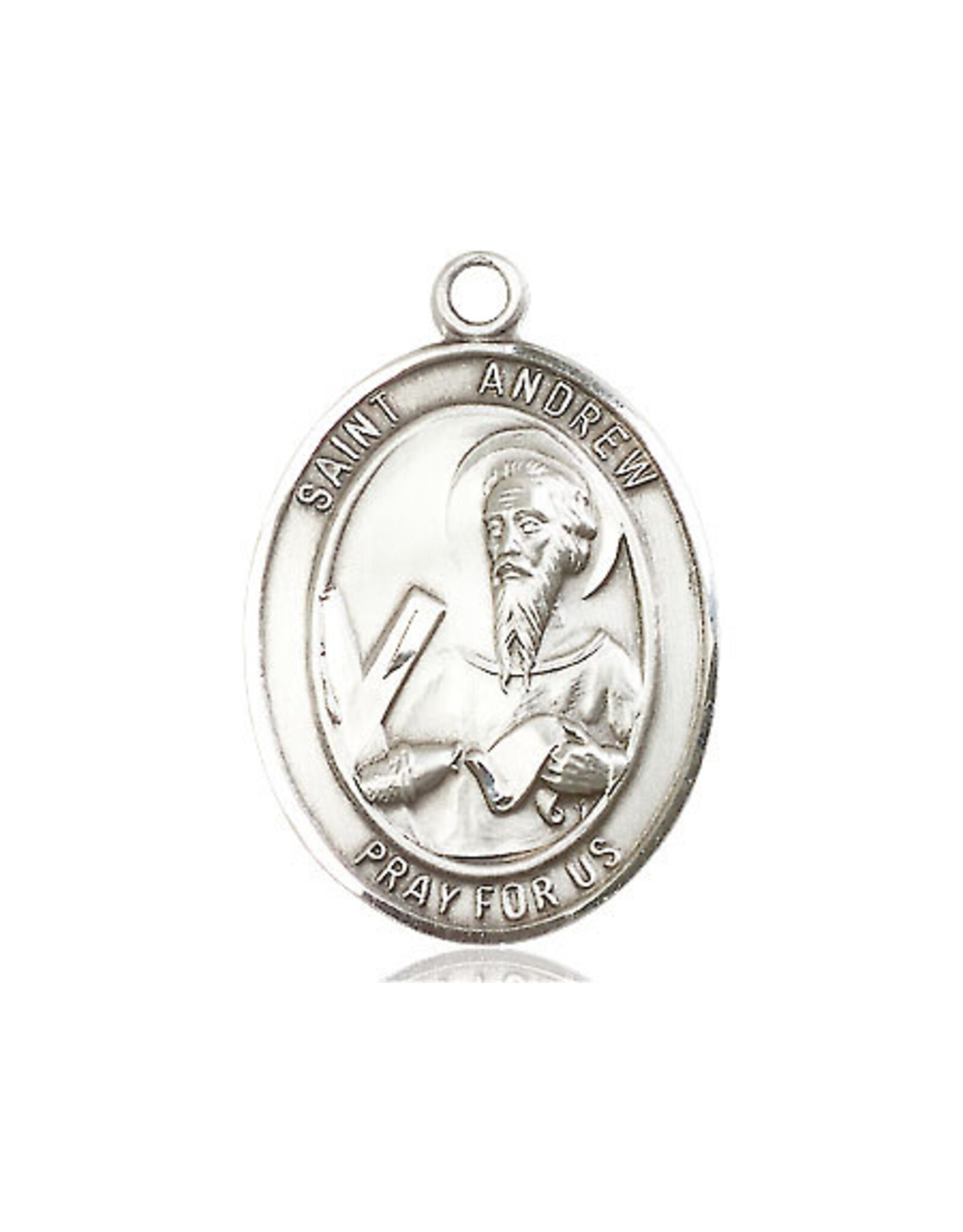 Bliss St. Andrew the Apostle Medal - Oval, Sterling Silver (1")
