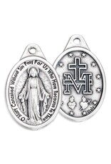 Hirten Oxidized Silver Oval Medal - Various Subjects I-M