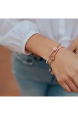 My Saint My Hero Bracelet - Love Lights the Way - St. Amos Crystal Pearl Bracelet