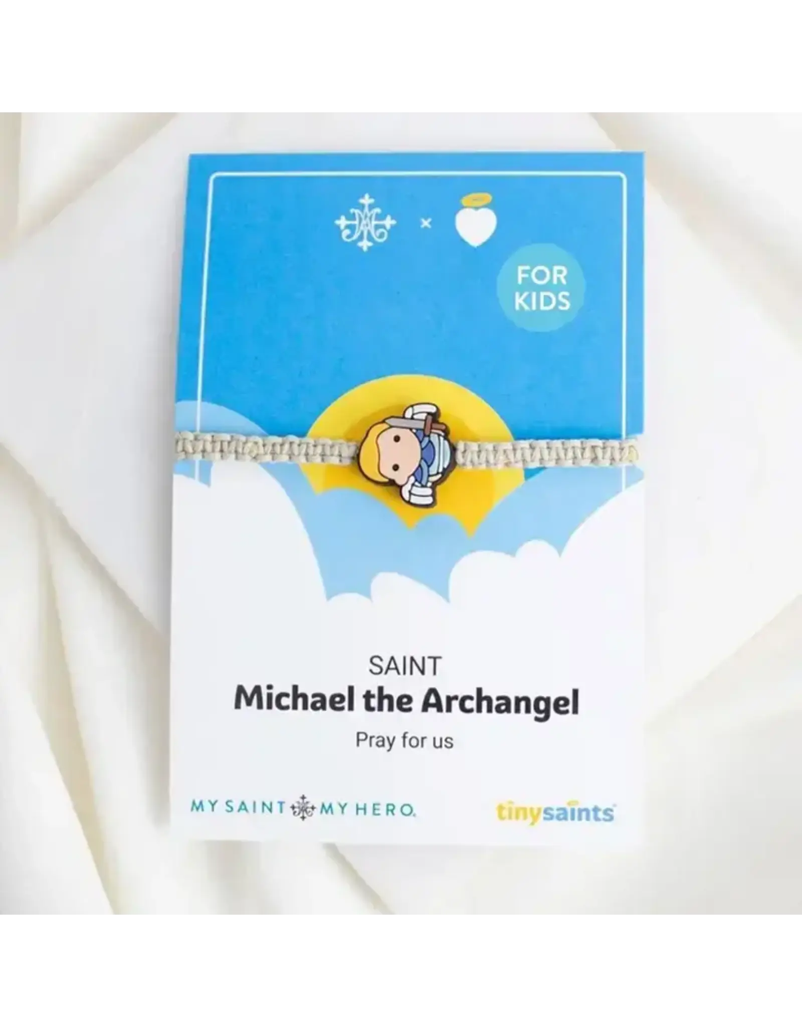 My Saint My Hero Tiny Saint Bracelet - St. Michael the Archangel for Kids