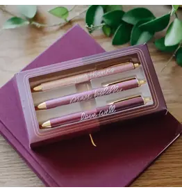 The Daily Grace Co. Pen Set of 3, Rose Tone