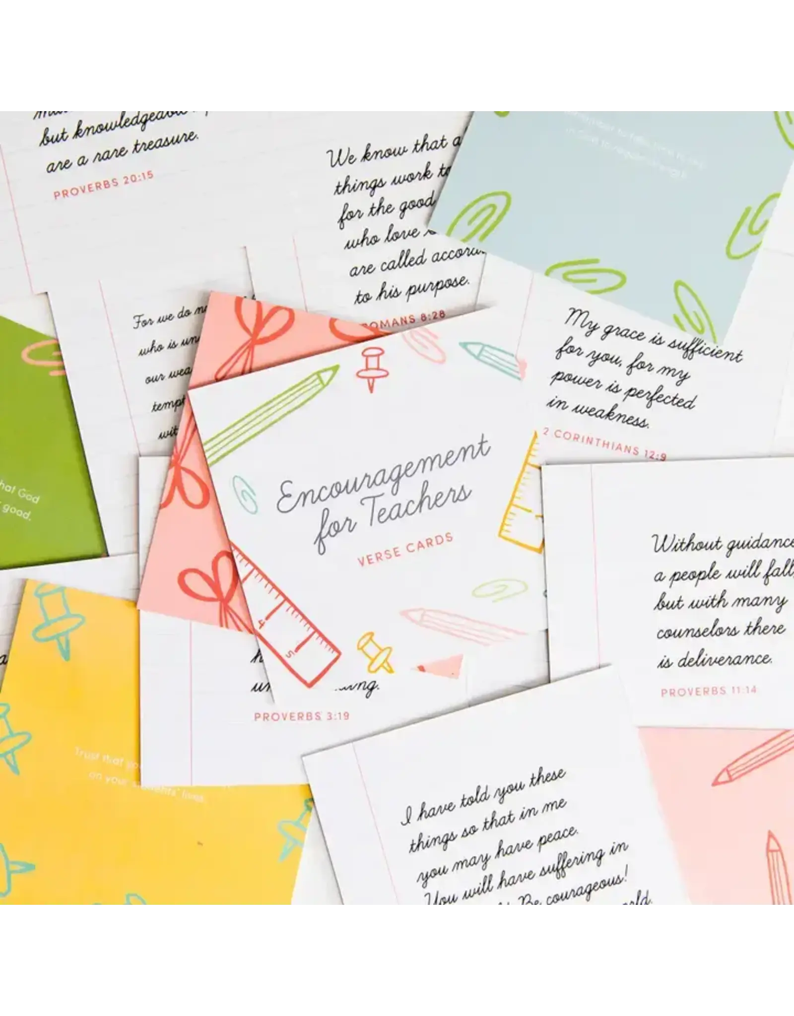 The Daily Grace Co. Verse Card Set, Encouragement For Teachers