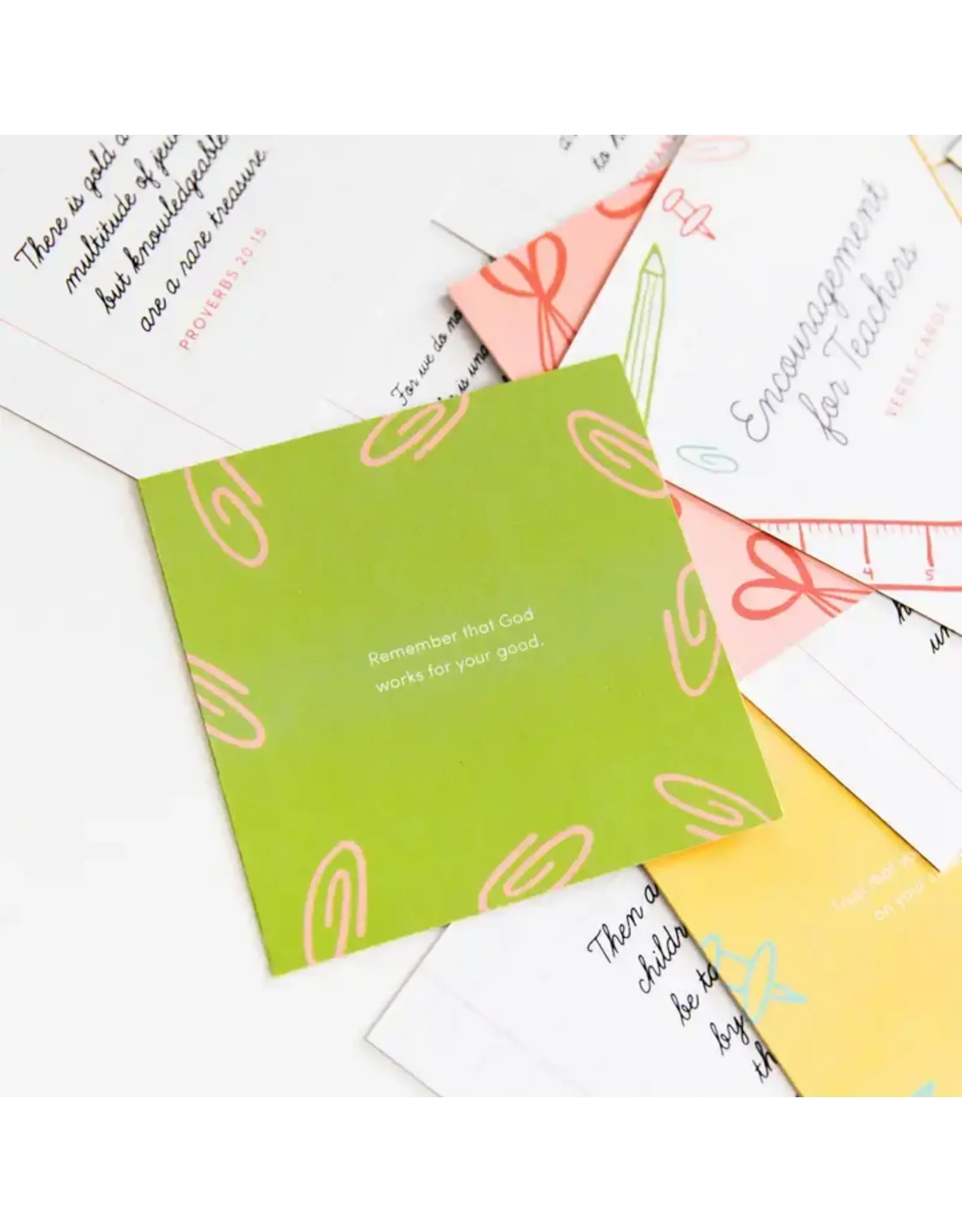 The Daily Grace Co. Verse Card Set, Encouragement For Teachers