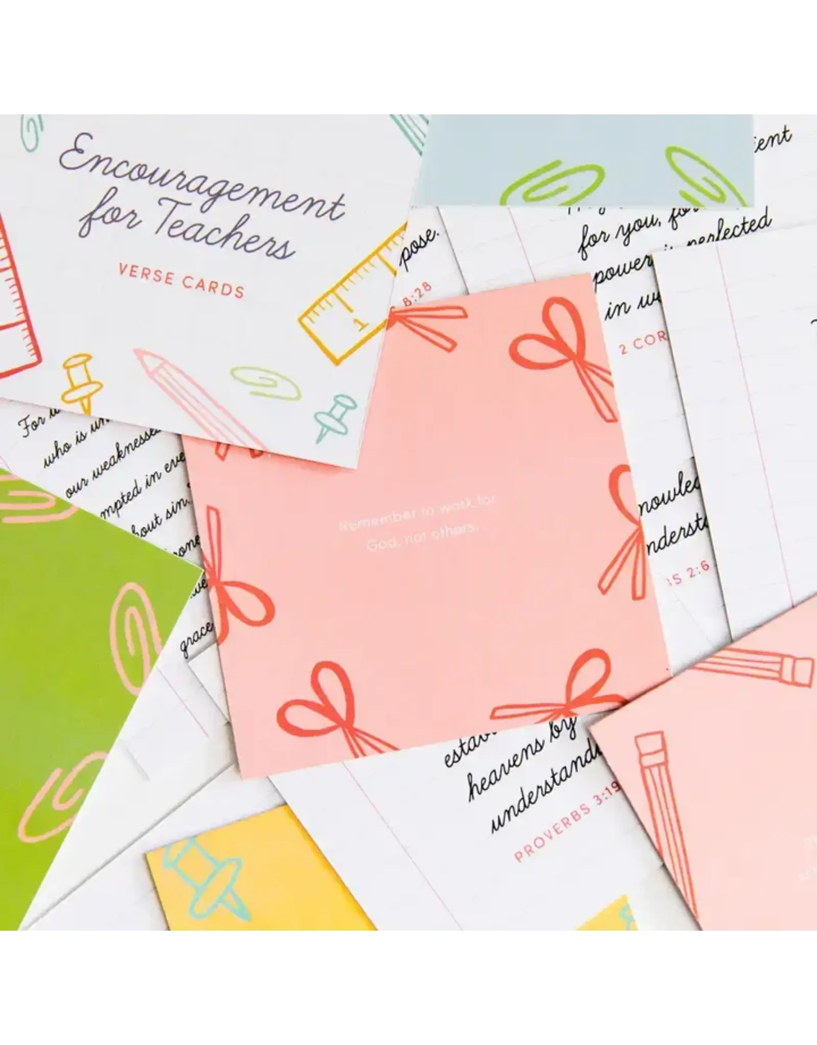 The Daily Grace Co. Verse Card Set, Encouragement For Teachers