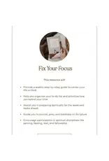 The Daily Grace Co. Fix Your Focus | A 52-Week Guide To Help You Put God First