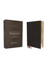 Zondervan NKJV Thompson Chain-Reference Bible, Premium Goatskin Leather, Black, Art Gilded Edges, Comfort Print