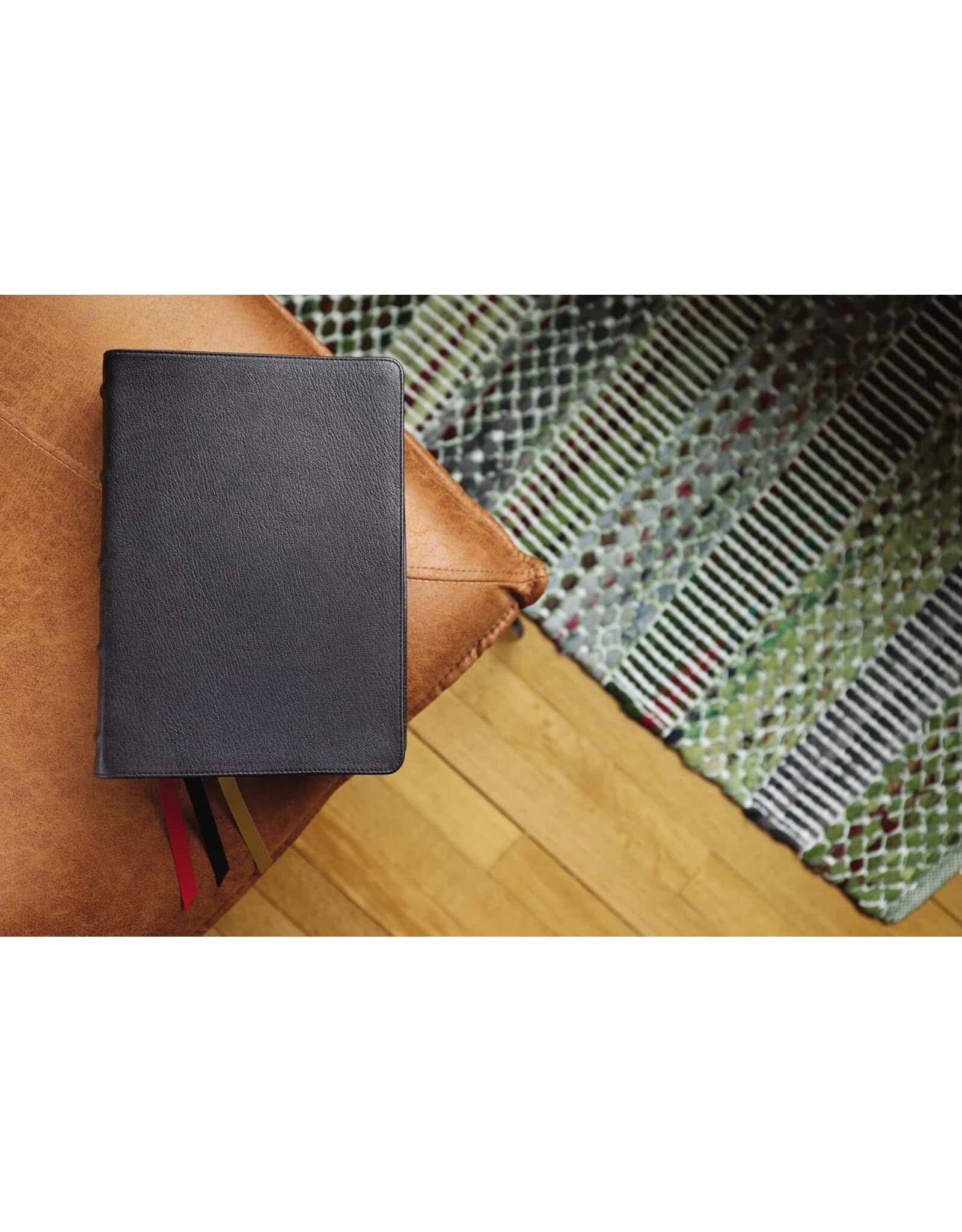 Zondervan NKJV Thompson Chain-Reference Bible, Premium Goatskin Leather, Black, Art Gilded Edges, Comfort Print