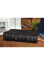 Zondervan NKJV Thompson Chain-Reference Bible, Premium Goatskin Leather, Black, Art Gilded Edges, Comfort Print