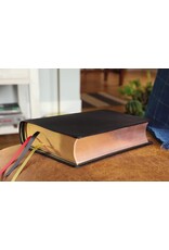 Zondervan NKJV Thompson Chain-Reference Bible, Premium Goatskin Leather, Black, Art Gilded Edges, Comfort Print