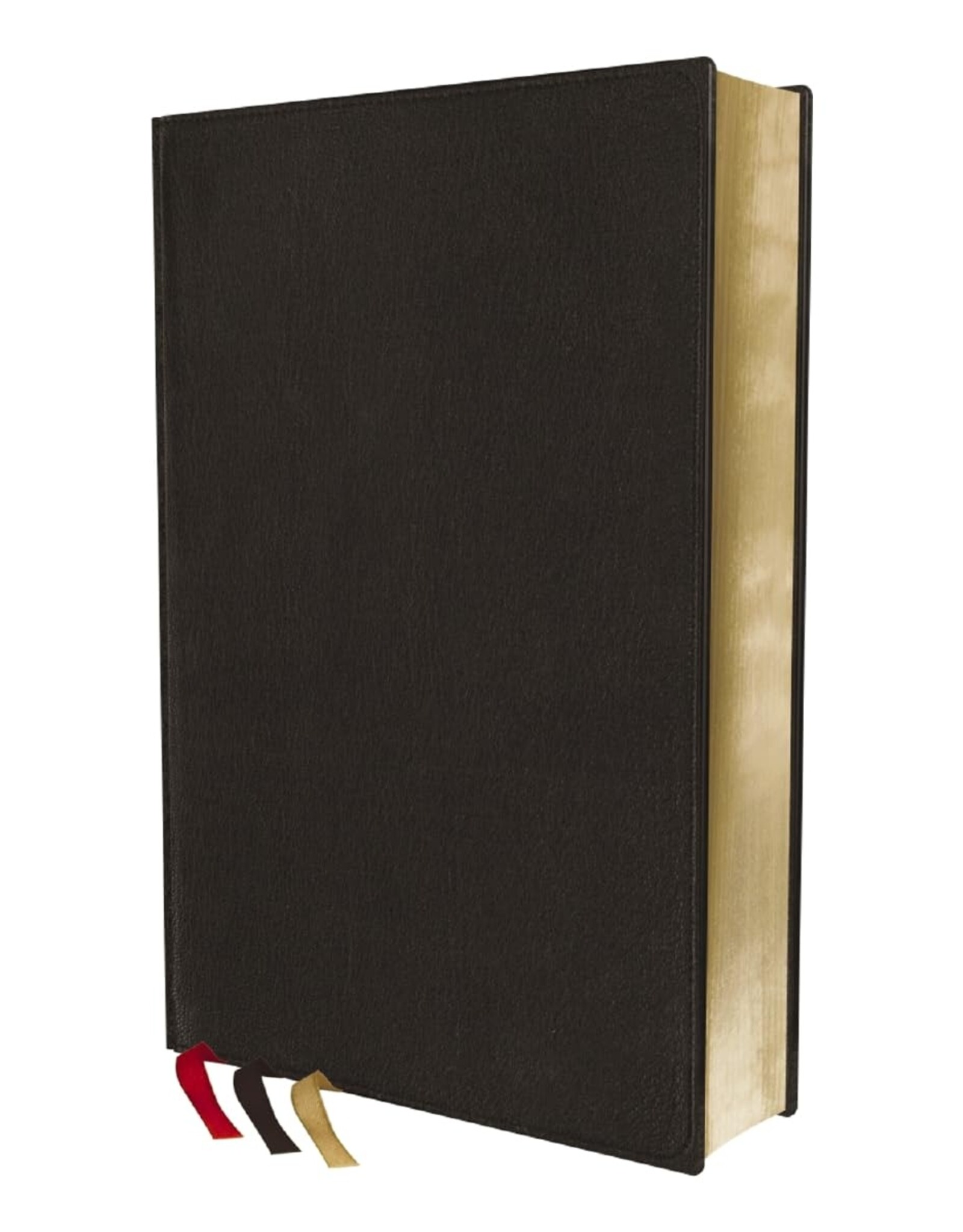 Zondervan NKJV Thompson Chain-Reference Bible, Premium Goatskin Leather, Black, Art Gilded Edges, Comfort Print