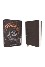 Zondervan NIV Clear Focus Bible. Leathersoft, Charcoal Brown