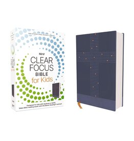 Zondervan Nirv, Clear Focus Bible for Kids (Help Kids with ADHD or Dyslexia Read with Confidence), Leathersoft, Blue