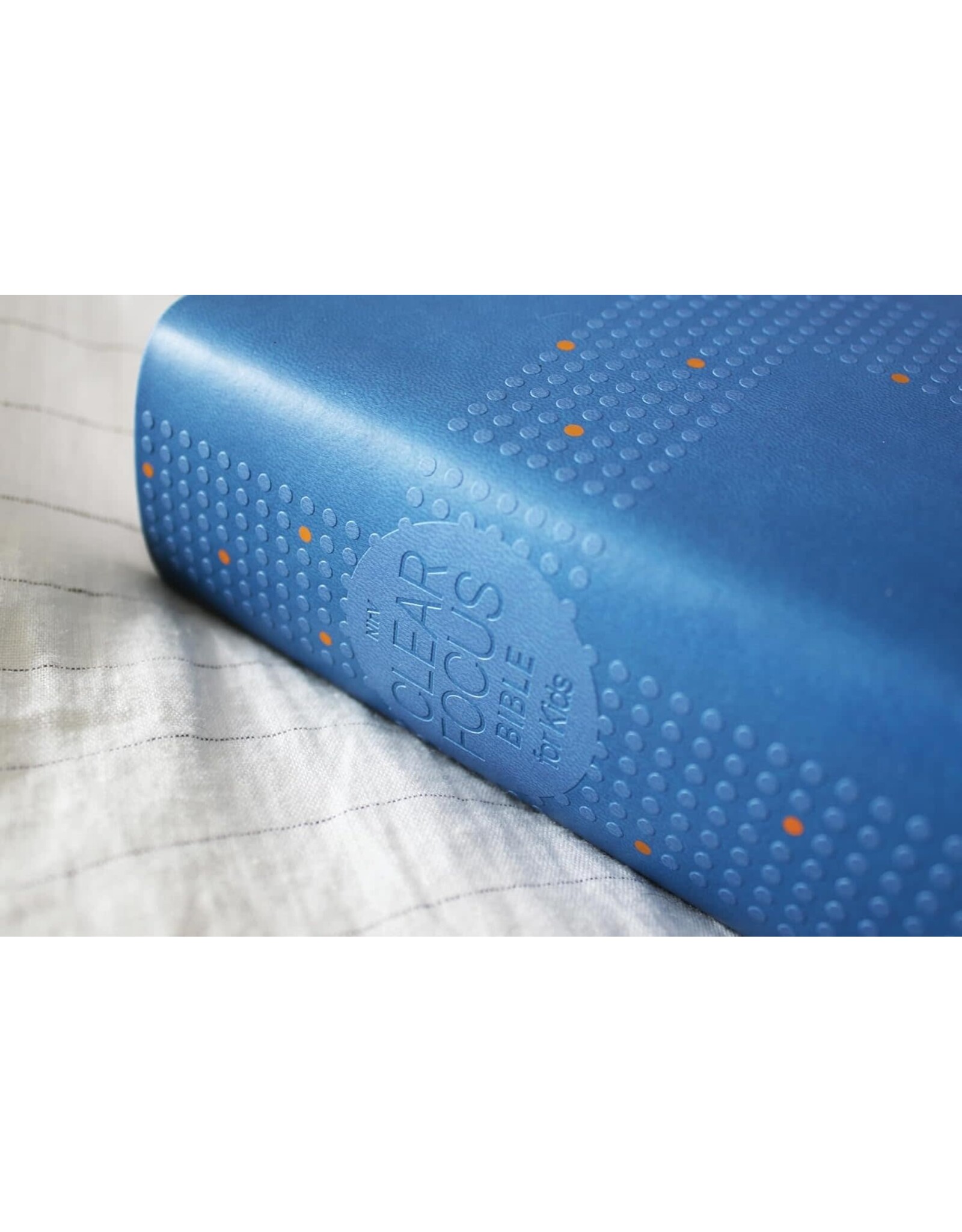 Zondervan Nirv, Clear Focus Bible for Kids (Help Kids with ADHD or Dyslexia Read with Confidence), Leathersoft, Blue