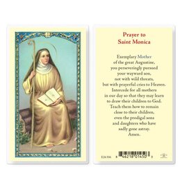 Hirten Holy Card, Laminated - St. Monica
