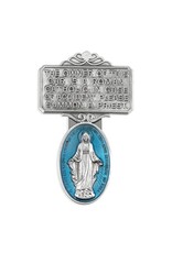 Hirten Visor Clip - Miraculous/Catholic Owner, Blue Epoxy