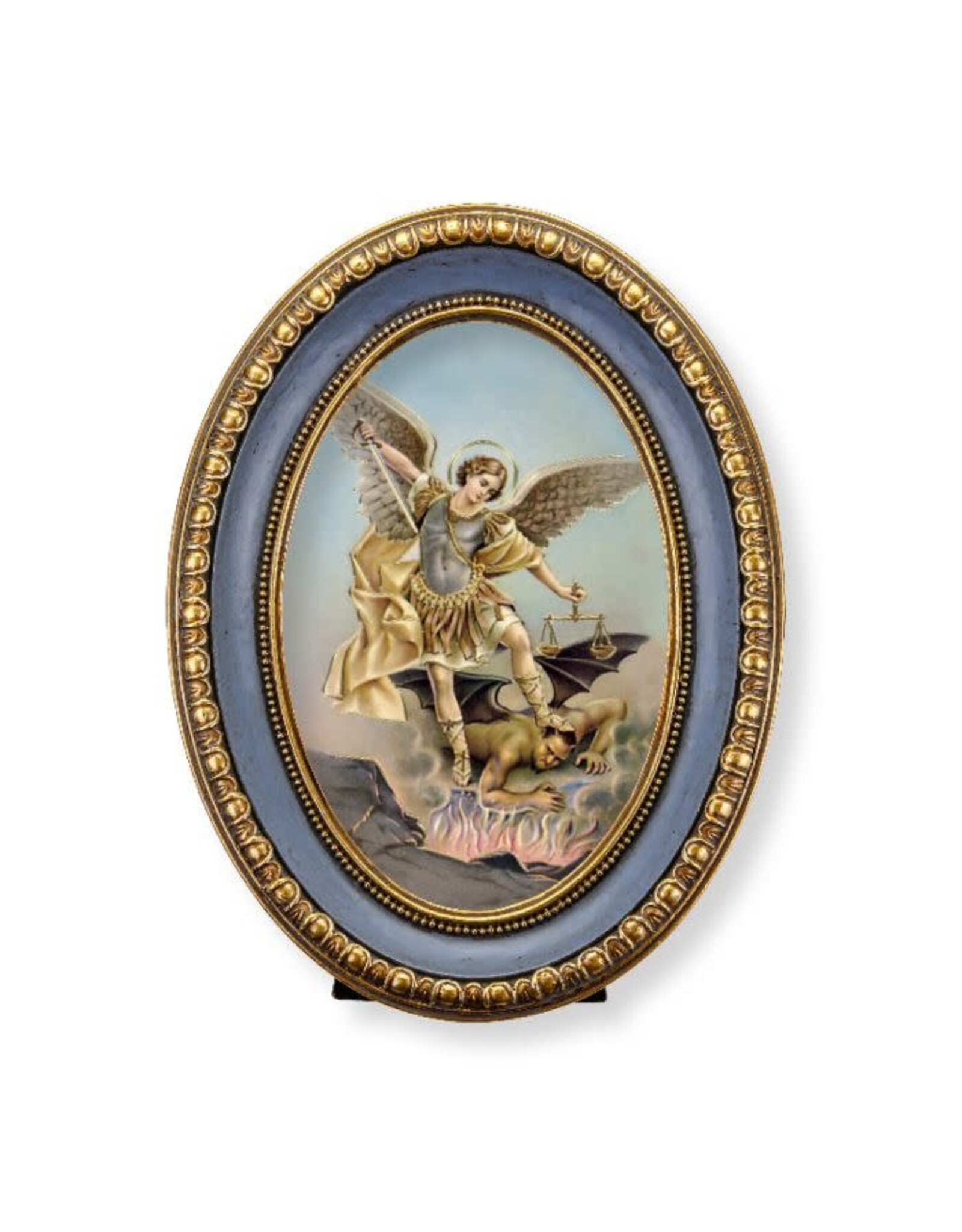 Hirten Picture - St. Michael, Oval, 5-1/2x7-1/2