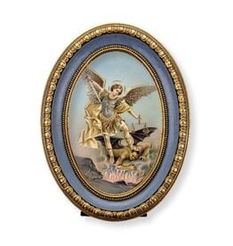 Hirten Picture - St. Michael, Oval, 5-1/2x7-1/2
