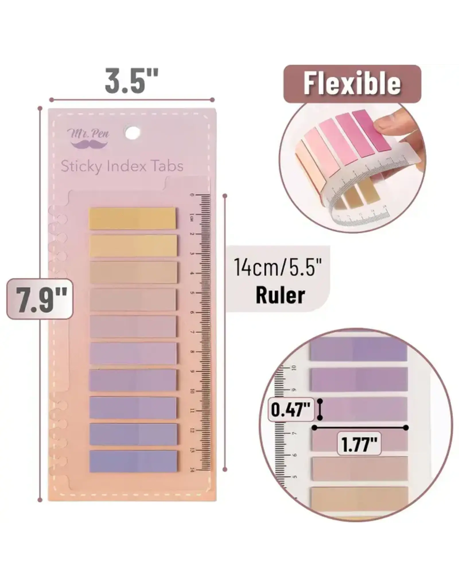 Mr. Pen Sticky Tabs - 3200 Pieces For Easy Organization