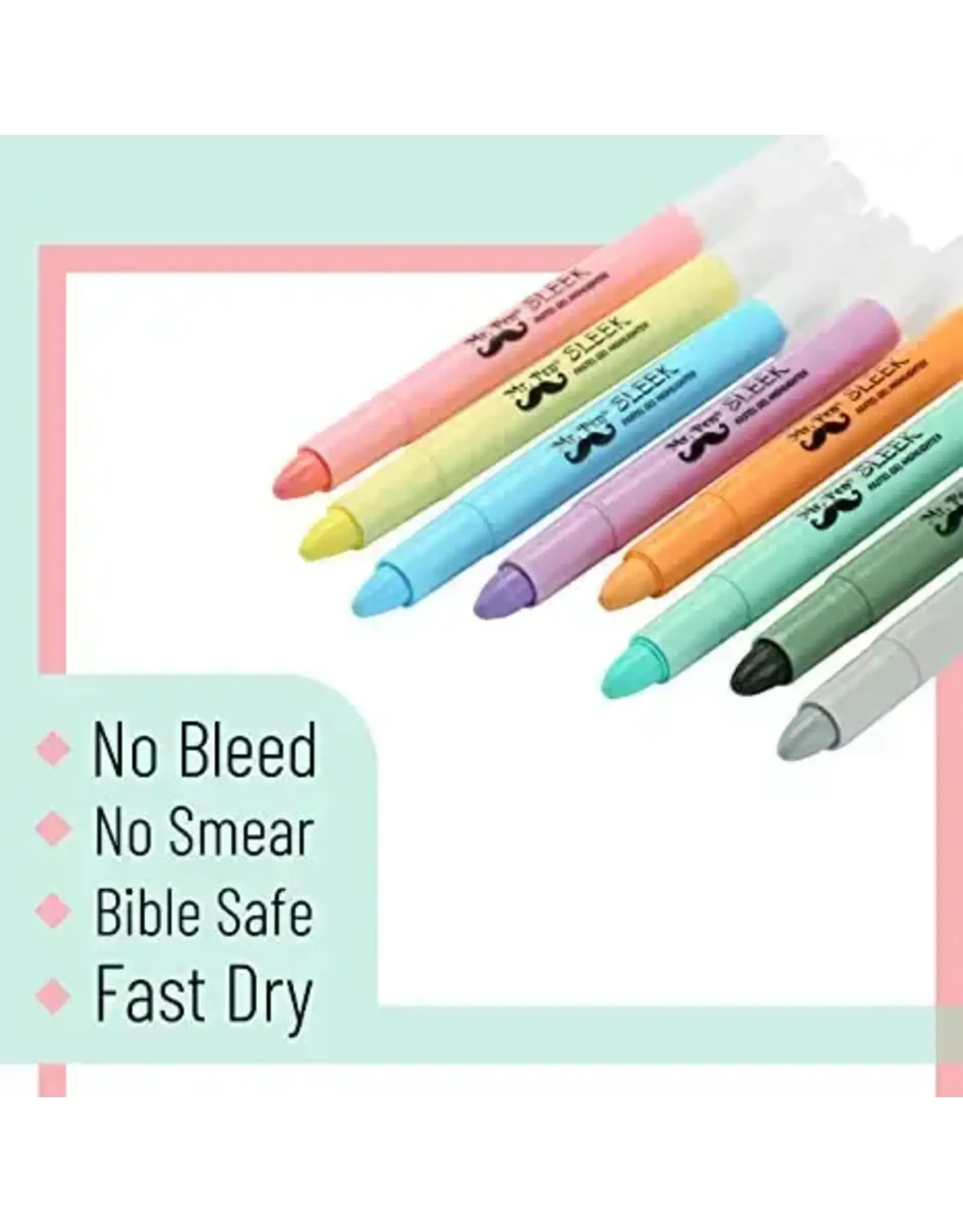 Mr. Pen Gel Highlighters - Pastel