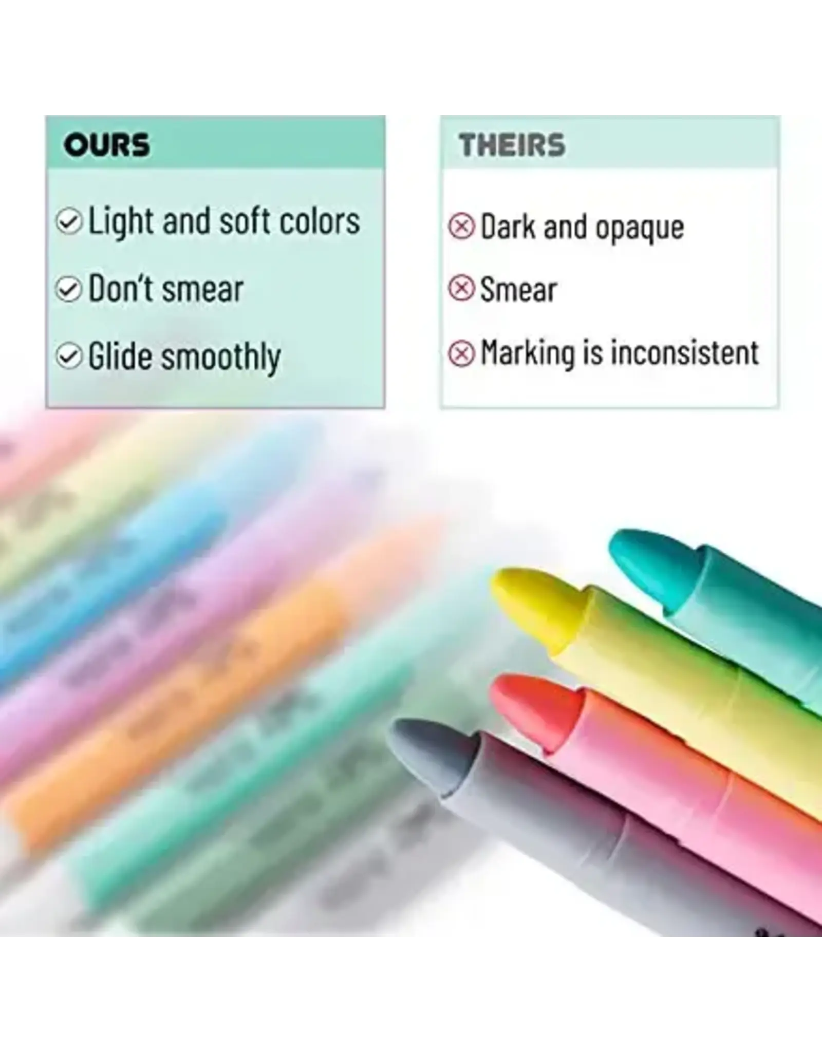 Mr. Pen Gel Highlighters - Pastel