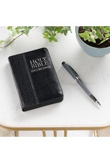 Christian Art Gifts KJV Mini Pocket Edition, Black, Zippered