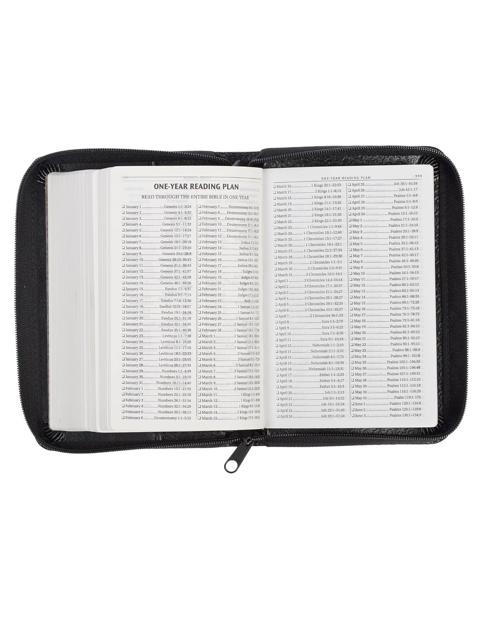 Christian Art Gifts KJV Mini Pocket Edition, Black, Zippered