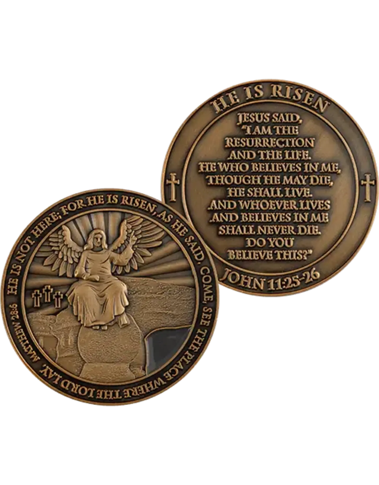 Logos Resurrection of Jesus Challenge Coin