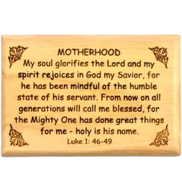 Logos Motherhood Fridge Magnet, Olive Wood Luke 1:46-49