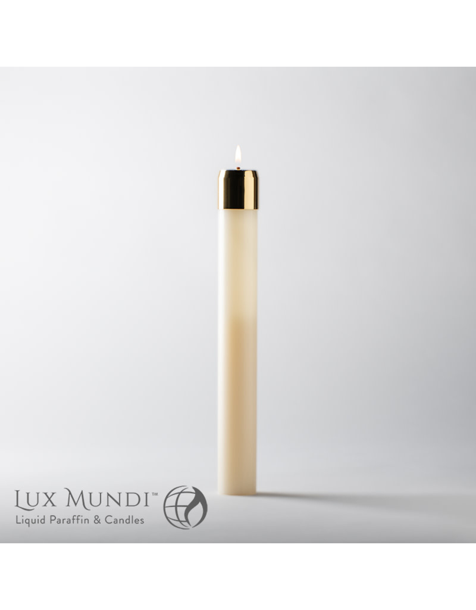 Lux Mundi Refillable Oil Altar Candle 1-1/8"x12"