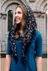 Veils by Lily Veil - Chinese Blossom - Black & Pearl