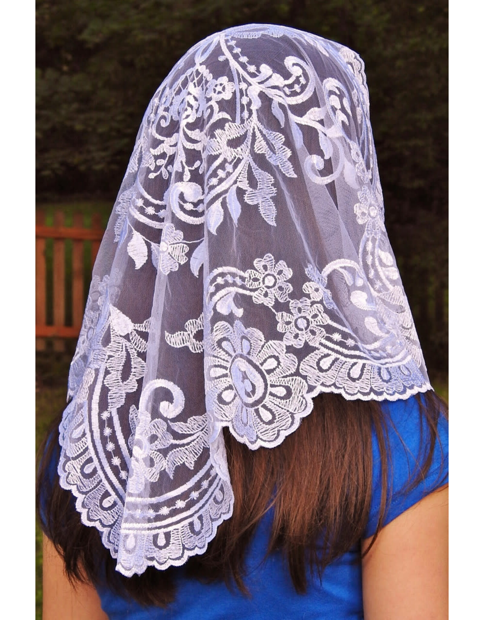 Veils by Lily Veil - Authentic Spanish Garden Mantilla - White