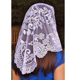 Veils by Lily Veil - Authentic Spanish Garden Mantilla - White