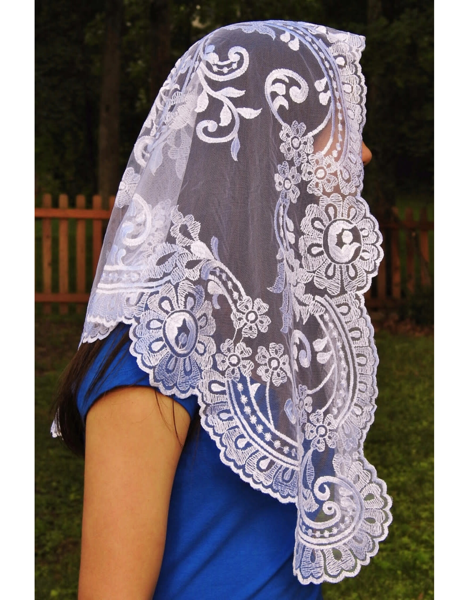 Veils by Lily Veil - Authentic Spanish Garden Mantilla - White