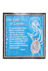 Devon Our Lady of Lourdes Medal with Holy Water & Prayer Card