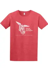 Sock Religious Adult Shirt - Never Go Without Your Wingman (St. Michael)
