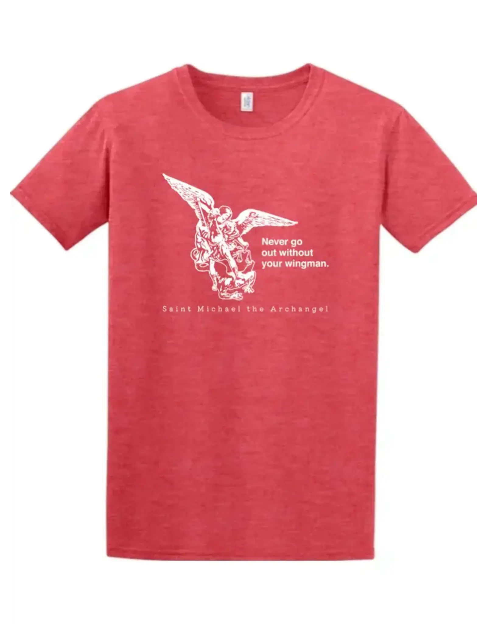 Sock Religious Adult Shirt - Never Go Without Your Wingman (St. Michael)