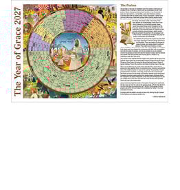 LTP (Liturgy Training Publications) 2027 Year of Grace Calendar - Laminated Placemat Size
